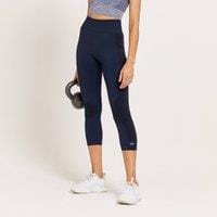 Fitness Mania - MP Women's Curve High Waisted 3/4 Leggings - Galaxy Blue Marl  - L