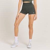 Fitness Mania - MP Women's Curve High Waisted Booty Shorts - Carbon Marl  - L