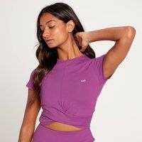 Fitness Mania - MP Women's Power Short Sleeve Crop Top - Purple  - XXS
