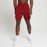 Fitness Mania - MP Men's 2 In 1 Training Shorts - Scarlet - L