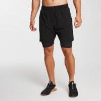 Fitness Mania - MP Men's 2-in-1 Training Shorts - Black - XXS