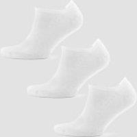 Fitness Mania - MP Men's Ankle Socks - White (3 Pack) - UK 6-8