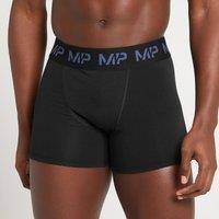 Fitness Mania - MP Men's Coloured logo Boxers (3 Pack) - Black/Frost Green/Steel Blue/Ice Blue