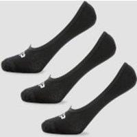 Fitness Mania - MP Men's Invisible Socks - Black (3 Pack) - UK 9-12