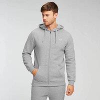 Fitness Mania - MP Men's Zip Up Hoodie - Classic Grey Marl - XS