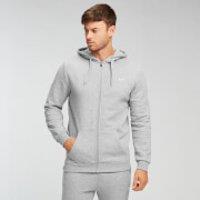 Fitness Mania - MP Men's Zip Up Hoodie - Classic Grey Marl - XXXL