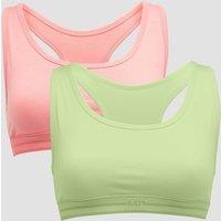 Fitness Mania - MP Women's Bralette (2 Pack) Butterfly/Geranium Pink - L