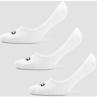 Fitness Mania - MP Women's Invisible Socks - White (3 Pack) - UK 3-6