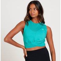 Fitness Mania - MP Women's Power Twist Front Crop Top - Lagoon - L