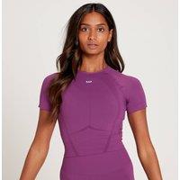 Fitness Mania - MP Women's Tempo Seamless Short Sleeve Crop Top - Purple - L