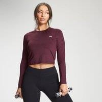 Fitness Mania - MP Women's Training Dry Tech Long Sleeve Crop Top - Port - M