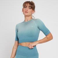 Fitness Mania - MP Women's Velocity Ultra Seamless Crop Top - Stone Blue - L