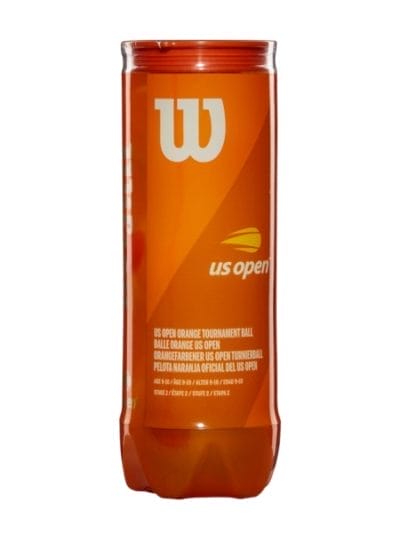 Fitness Mania - Wilson US Open Orange Tournament Tennis Balls - 3 Ball Can