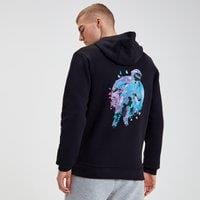 Fitness Mania - Command Astronaut Embossed Hoodie - Black - XS