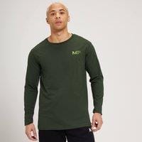 Fitness Mania - MP Men's Fade Graphic Long Sleeve T-Shirt - Dark Green - L