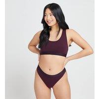 Fitness Mania - MP Women's Bralette & Thong Set - Grape - L - M