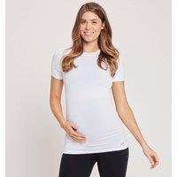 Fitness Mania - MP Women's Maternity Seamless Short Sleeve T-Shirt - White - L
