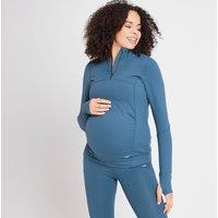 Fitness Mania - MP Women's Power Maternity 1/4 Zip - Dust Blue - L