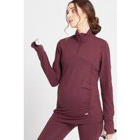 Fitness Mania - MP Women's Power Maternity 1/4 Zip - Port - L