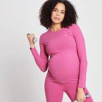 Fitness Mania - MP Women's Power Maternity Long Sleeve Top - Sangria - XS