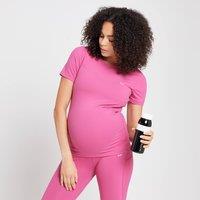 Fitness Mania - MP Women's Power Maternity Short Sleeve Top - Sangria - L
