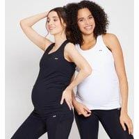 Fitness Mania - MP Women's Power Maternity Vest Multipack - Black/White - L