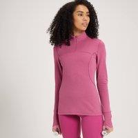 Fitness Mania - MP Women's Power Ultra Regular Fit 1/4 Zip Top - Sangria - L