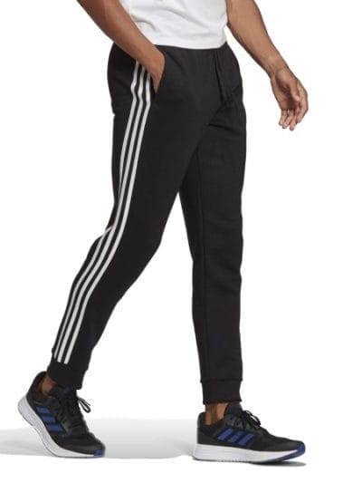 Fitness Mania - Adidas Essentials Fleece Tapered Cuff 3-Stripes Mens Track Pants