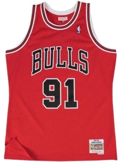 Fitness Mania - Mitchell & Ness Chicago Bulls Dennis Rodman 1997-98 NBA Swingman Mens