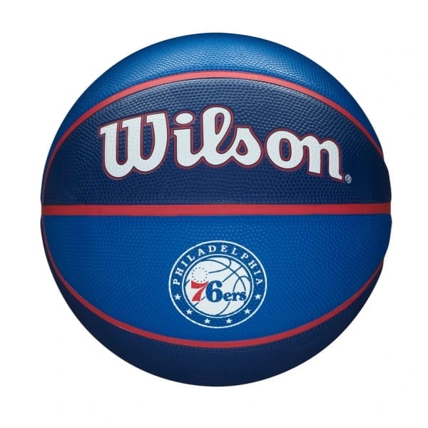 Fitness Mania - Wilson Philadelphia 76ers NBA Team Tribute Outdoor Basketball - Size 7