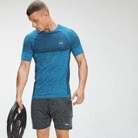 Fitness Mania - MP Men's Seamless Short Sleeve T-Shirt - Bright Blue Marl - XL