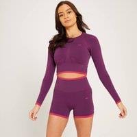 Fitness Mania - MP Women's Adapt Seamless Long Sleep Crop Trop - Dark Purple - L