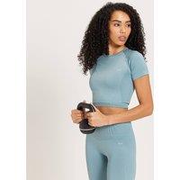 Fitness Mania - MP Women's Shape Seamless Crop Top - Stone Blue - XL
