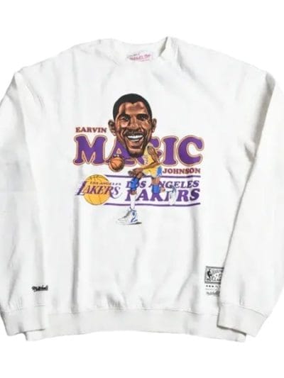 Fitness Mania - Mitchell & Ness Los Angeles Lakers Caricature Mens Basketballl