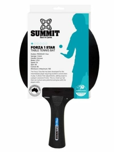 Fitness Mania - Summit Forza 1 Star Table Tennis Bat