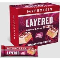 Fitness Mania - Layered Bar – Cherry and Almond - 6 x 60g - Cherry and Almond
