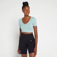 Fitness Mania - MP Women's Composure Short Sleeve Crop Top - Ice Blue - L