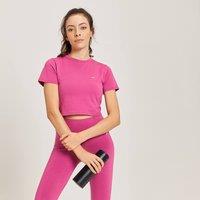 Fitness Mania - MP Women's Rest Day  Body Fit Crop T-Shirt - Sangria