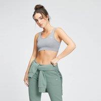 Fitness Mania - MP Women's Rest Day Wide Strap Sports Bra - Grey Marl - XXL