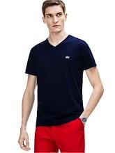 Fitness Mania - Lacoste Basic V Neck Pima Tee Mens