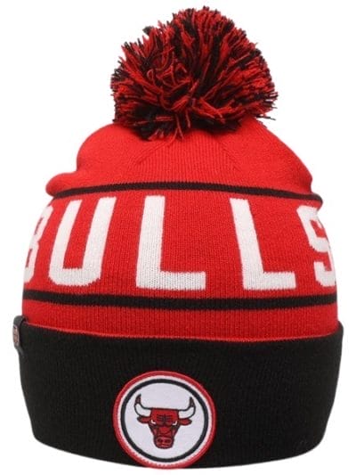 Fitness Mania - Mitchell & Ness Chicago Bulls Team Pom Basketball Beanie