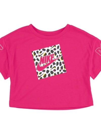 Fitness Mania - Nike Leopard Boxy Graphic Kids Girls T-Shirt