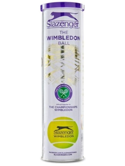 Fitness Mania - Slazenger Wimbledon Grasscourt Tennis Balls - 4 Ball Can