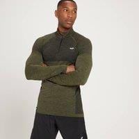 Fitness Mania - MP Men's Seamless 1/4 Zip - Dark Olive Marl - L