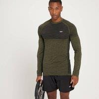 Fitness Mania - MP Men's Seamless Long Sleeve Top - Dark Olive Marl - XS