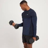 Fitness Mania - MP Men's Seamless Long Sleeve Top - Deep Blue Marl - XS