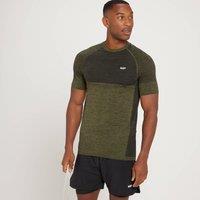 Fitness Mania - MP Men's Seamless Short Sleeve T-Shirt - Dark Olive Marl - L