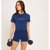 Fitness Mania - MP Women's Adapt Short Sleeve Crop Top - Deep Blue - L