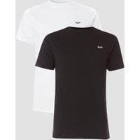 Fitness Mania - MP Men's Rest Day Short Sleeve T-Shirt - Black/White (2 Pack) - S