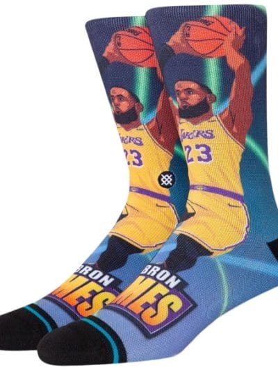 Fitness Mania - Stance Fast Break LeBron James Los Angeles Lakers NBA Socks